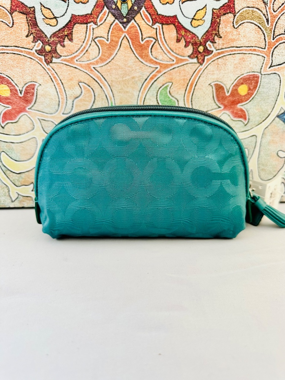 Coach Julia Op Art Nylon Cosmetic Case Style 45093 SV/GN - Picture 2 of 5